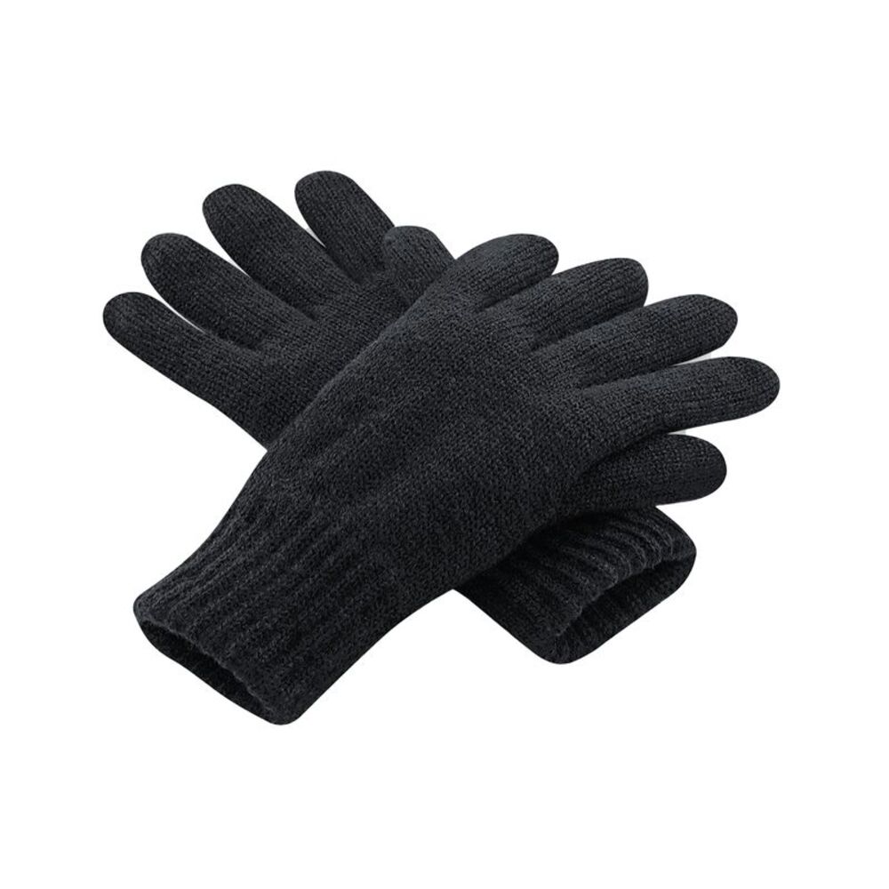 Beechfield Unisex Adult Classic Thinsulate Gloves / Black